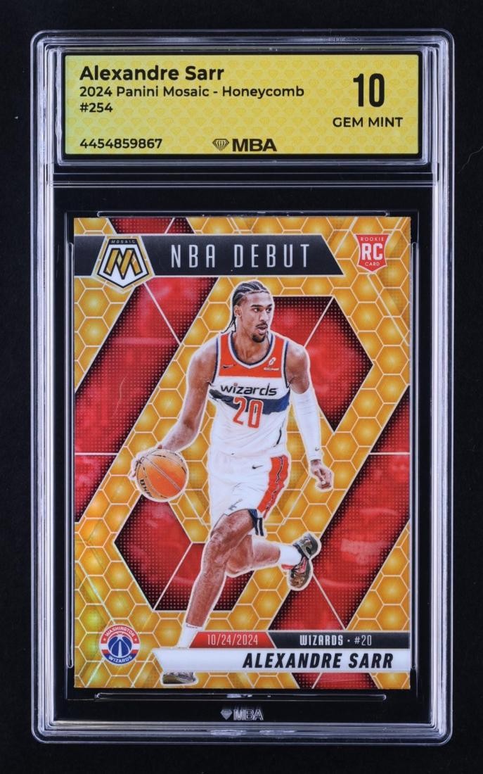 2024 Panini Mosaic Honeycomb: #254 Alexandre Sarr MBA 10 GEM MINT