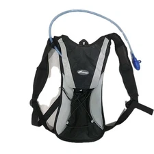 New Kuyou (Camelbak Style) Airflow Hydration Bladder Backpack Blk/ Gry 2 Liter 