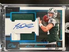 Sam Darnold 2/2 RPA 2018 Panini One On Card Rookie Patch Auto - No. 67. rookie card picture