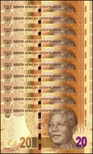 South Africa 20 Rand, 2013-2016 ND, P-139a, UNC X 10 PCS