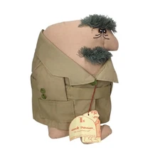 Uncle Sherman Flasher Doll 1976 NWT Risque Anatomical Adult Trench Coat Stuffed