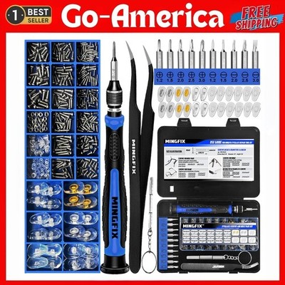 Eyeglass Sunglass Repair Kit, Magnetic Eye Glasses Repairing Tool Kit with Assor