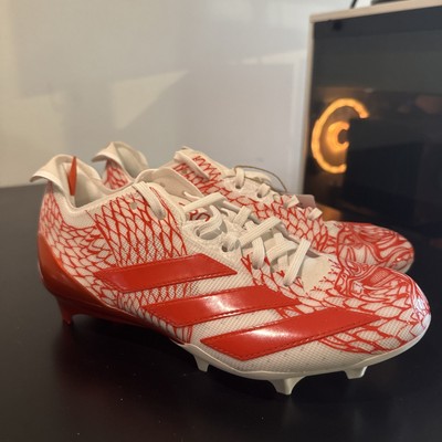 Adidas Adizero Electric Football Cleats Orange White Mens Size 11.5 IH8570 Adidas Adizero Electric Football Cleats Orange White IH8570  main image 3