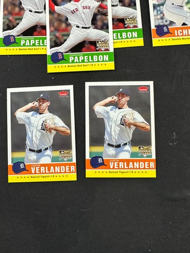 Lote de tarjetas Fleer Tradition (37) 2006 - RC -- Fielder (2), Verlander (2), Papelbon - Imagen 6 de 8