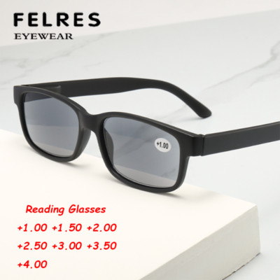 Tinted Fashion Reading Glasses For Men Women Fashion Outdoor Shade Sunglasses 