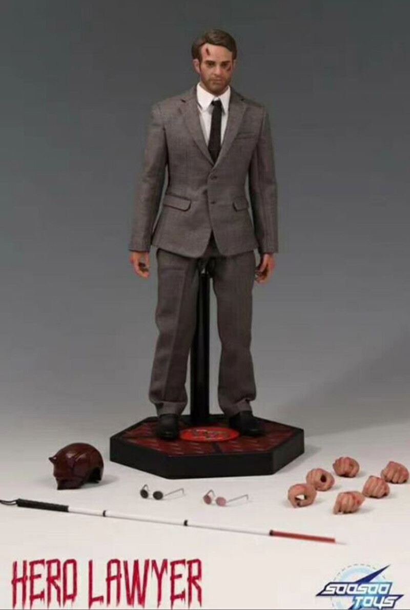 Soosootoys SST034 1/6 Daredevil 2.0 Lawyer Matt Murdock Figure In