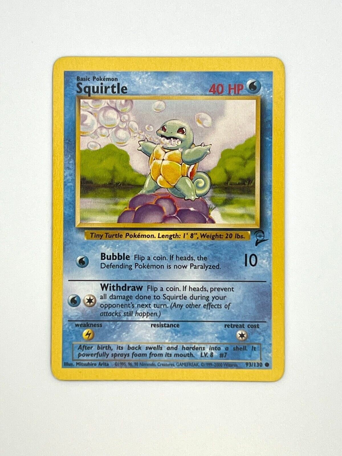 Pokemon TCG - Squirtle 93/130 - Base Set 2