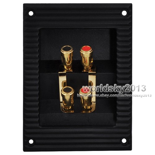Caja de conexiones de altavoz de 4 vías de 137 x 100 mm 2 un. cableado de cobre terminal poste de unión - Imagen 14 de 16