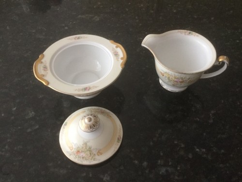 Antique 1930’s Meito China MEI352 hand painted 8 Piece Serving set - Picture 4 of 9