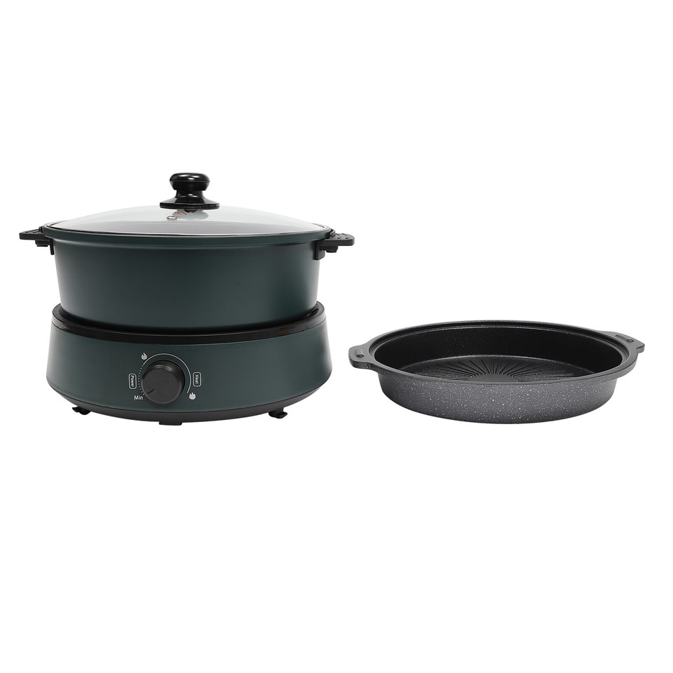1350w Electric Hot Pot Portable Electric Skillet Multi Function