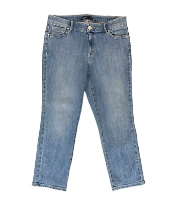 Simply Vera Vera Wang Women's Petite Size 12P Blue Denim Capri Jeans Mid  Rise