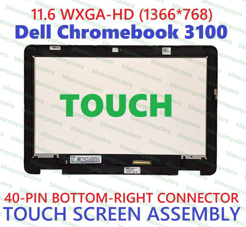 Dell Chromebook 3100 2-in-1 LCD Touch Screen Bezel 11.6