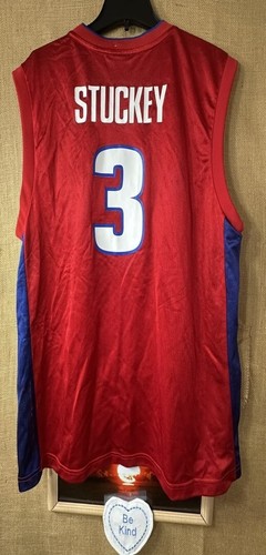 Neu mit Etikett Adidas NBA Detroit Pistons Trikot #3 Rodney Stuckey L Honduras - Bild 3 von 5