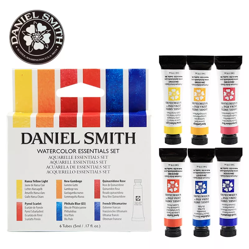 Daniel Smith Extra Fine Watercolor Essentials set, 6 Tubes 5 ml