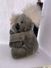 Vintage Russ Berrie Plush Mother Koala Detachable Baby Stuffed Animal Rare