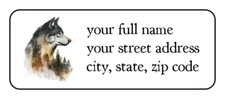 30 Wolf  Mountains personalized return address labels stickers tags