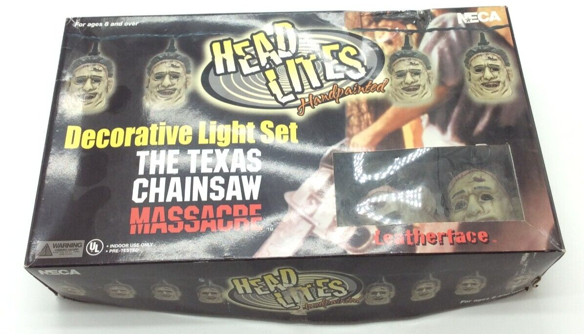 NECA Texas Chainsaw Massacre LEATHERFACE Head Lites Decorative