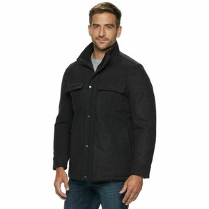 mens insulated wool coat