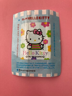 Hello Kitty 91' Sanrio lotte gum ransfer seal Very Rare Japanese F
