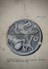 Celebration National Of Resistenza IN The Field By CONCENTRAMENTO-Bozzetto1955