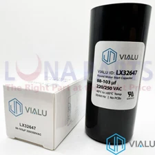VIALU - 86-103 uf/MFD 220-250 VAC volts Round Start Capacitor 50/60 Hz