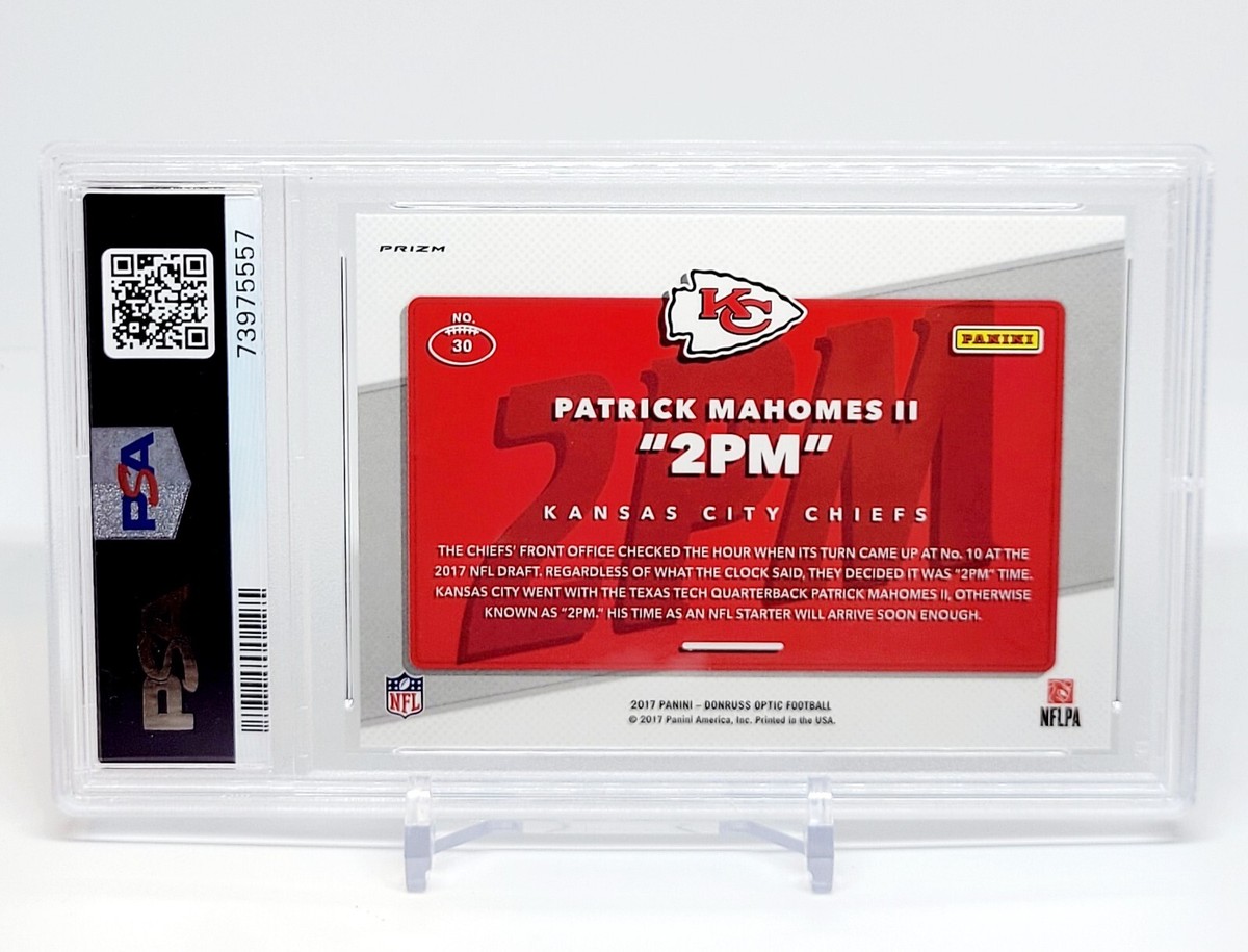 2017 PANINI DONRUSS OPTIC AKA 2PM PATRICK MAHOMES II PSA 9 | eBay