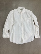 Aquascutum of London striped Long Sleeve Dress Shirt 16/34 made in USA cotton