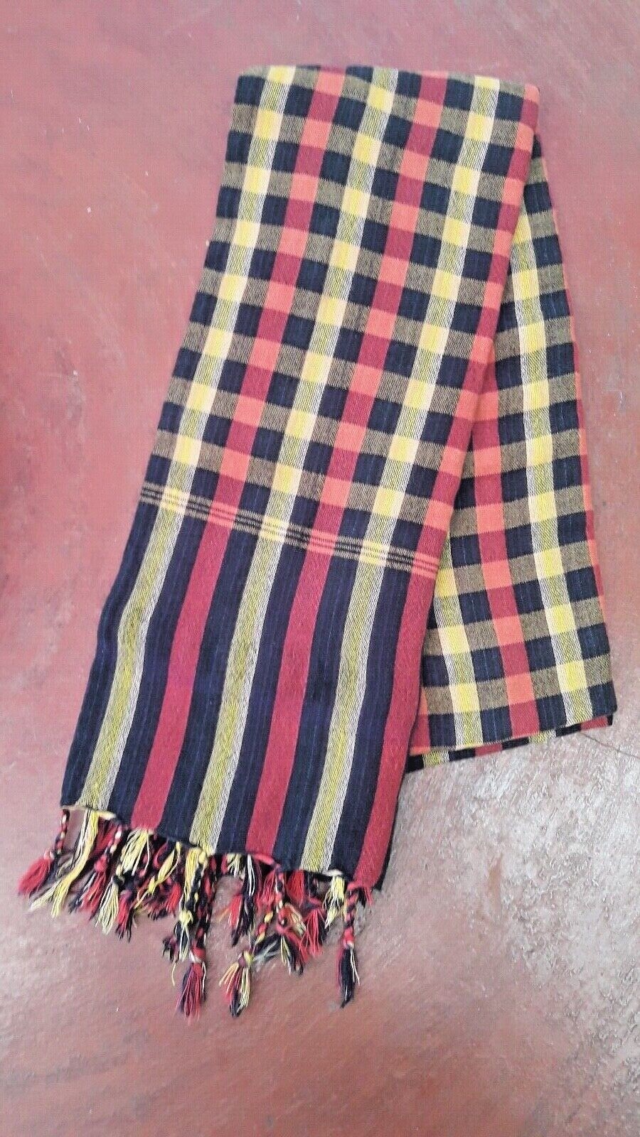 Krama Khmer Traditional Scarf Multicolored Mixed Cotton Woven Cambodia Asia GR4 eBay