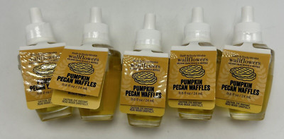 Bath Body Works Wallflower Bulb Lot Set of 5 Pumpkin Pecan Waffles Fall