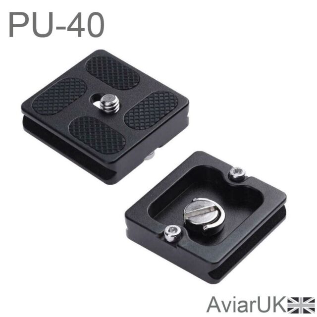 PU-40 Camera Tripod Quick Release Mount Head Plate Adapter for Arca Swiss 1/4&#034