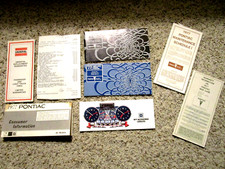 1977 Pontiac Grand Prix Lj Factory Gm Original Owners Manual Set Mint Wsticker