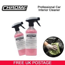 1 x CHROME Pink Interior Cleaner 500ml Spray Bottle Car, Truck Cleaner  (NW)