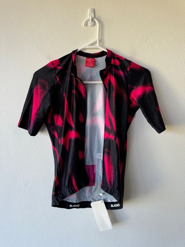 new Black Sheep Essentials Cycling TEAM Jersey short sleeve small black red top - Picture 8 of 8