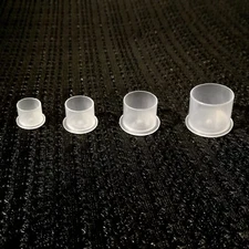 DISPOSABLE TATTOO INK PIGMENT CAPS PLASTIC INK CUPS STABLE BASE FOOT