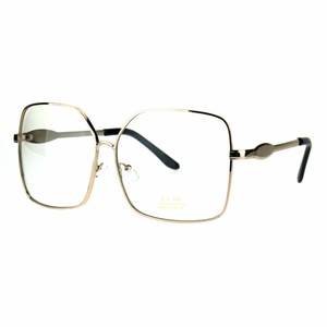 gold frame glasses square