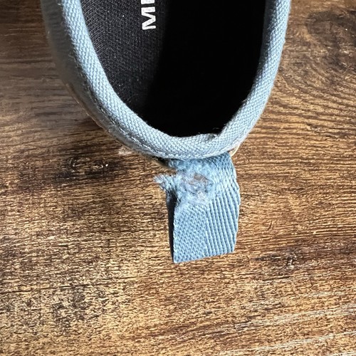 Merrell Around Town Ada Moc Canvas Slip On Sneaker Blue Smoke Shoe Women's 6 - Picture 7 of 12