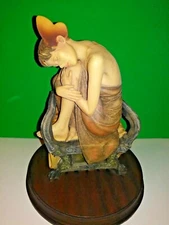 Vintage FALLr 4 Seasons Porcelain Woman Figure Sitting MUST SEE Rare HTF