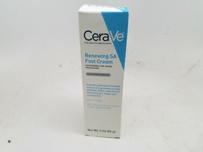 CeraVe Renewing SA Foot Cream Softens Extremely Dry Rough Cracked Skin DAMAGED