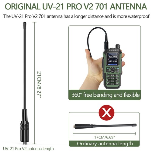 2 szt. Baofeng UV-21 Pro Walkie Tri-Band Bezprzewodowe kopiowanie Częstotliwość Szynka Dwukierunkowe radio - Zdjęcie 21 z 29