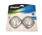 Energizer LED Tap Light, 2 Pack, Silver, Battery Operated, Wireless Lights