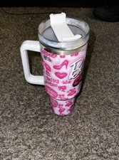 40 Oz Tumbler, Custom Barbie Printed all over Tumbler
