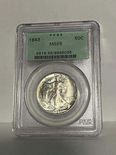 1943-P Walking Liberty Half Dollar MS65 PCGS (Labels Our Choice)