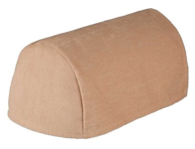 Paar Sesselkappen mit Chenille-Struktur (klein oder groß) oder Stuhllehne in Creme
