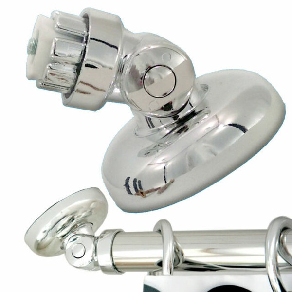 Angled Wall 25mm Diameter Shower Curtain Rail Adapter Rod Bath Bathroom