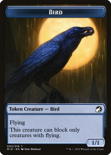 Bird Token (003) Innistrad: Midnight Hunt MID MTG Magic