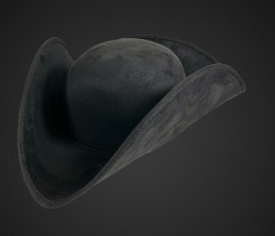 Pirate Hat Black Cosplay Caribbean Wool Felt Costume Hat | eBay display picture 2