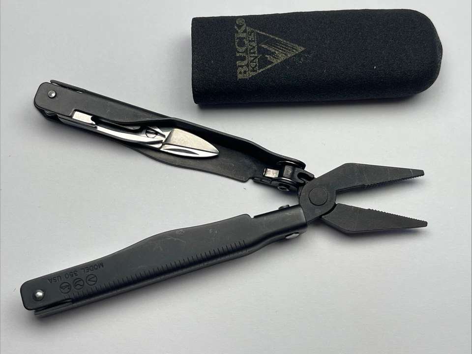 Multiherramienta Buck 350 negra excelente EE. UU. Foto 2 de 4