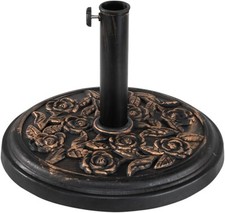 Green Haven Parasol Base Rust Proof Umbrella Stand Adjustable Weight RETURNED
