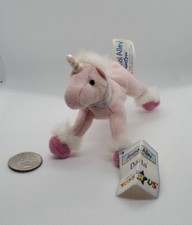 2001 McDonalds Toys "R" Us Toy Animal Alley Plush Darla the Pink Unicorn