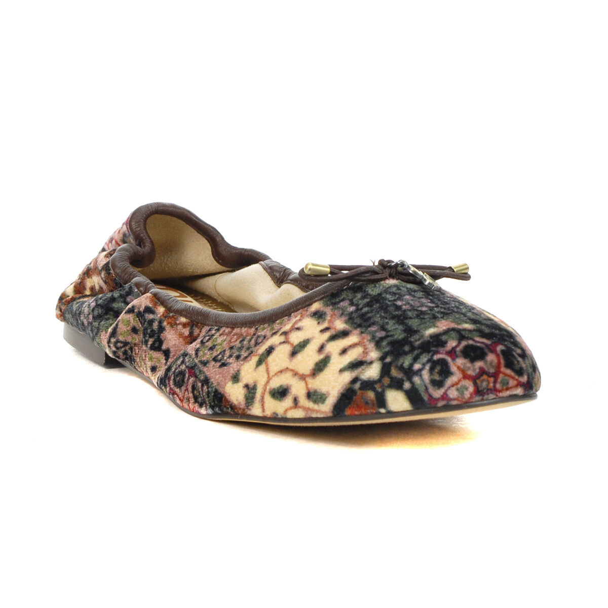 【PORTERNA】Soma Tweed Flat Shoes Sam Edelman Felicia Ivory Velvet Flat Ballet Shoes